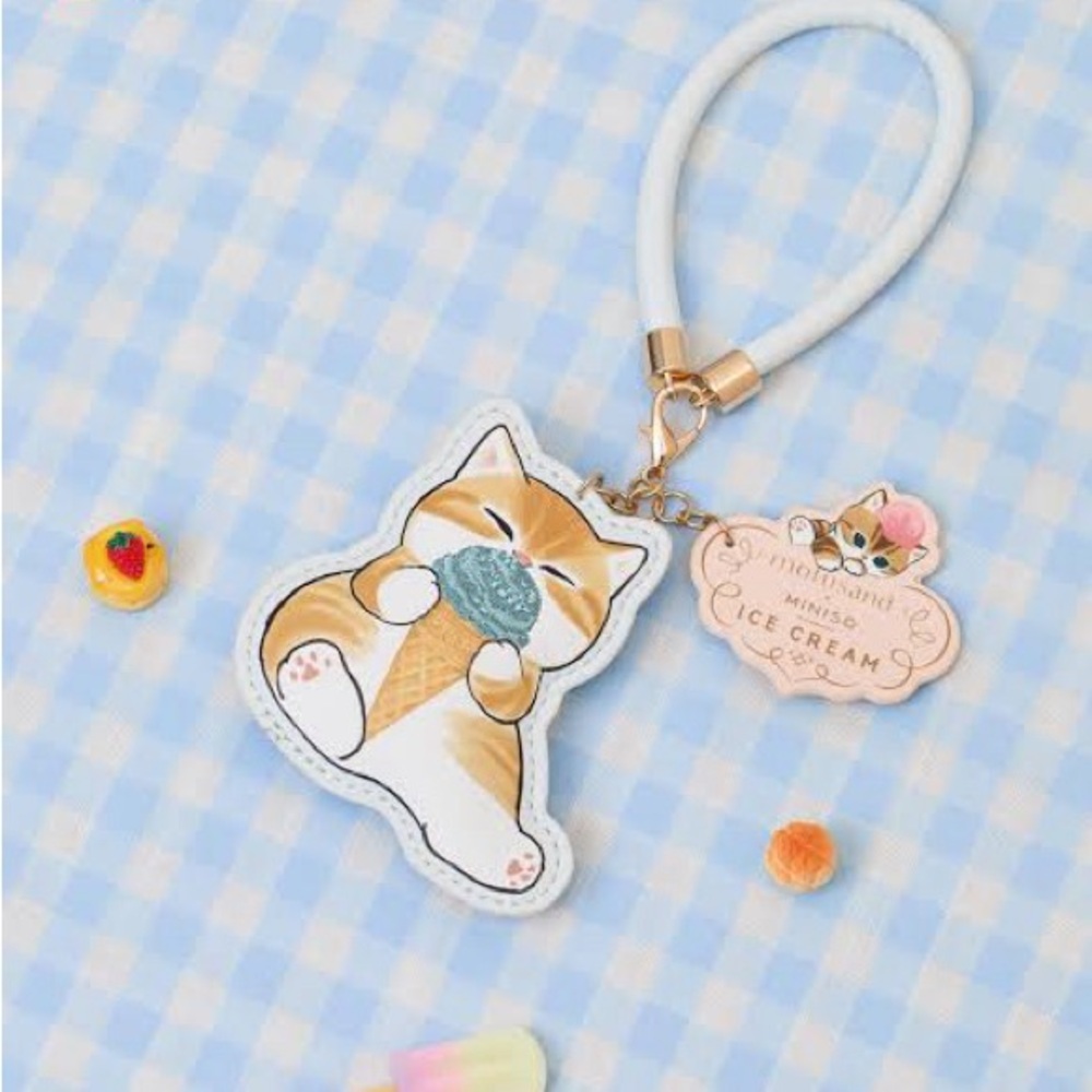 Mofusand Ice Cream Keychain